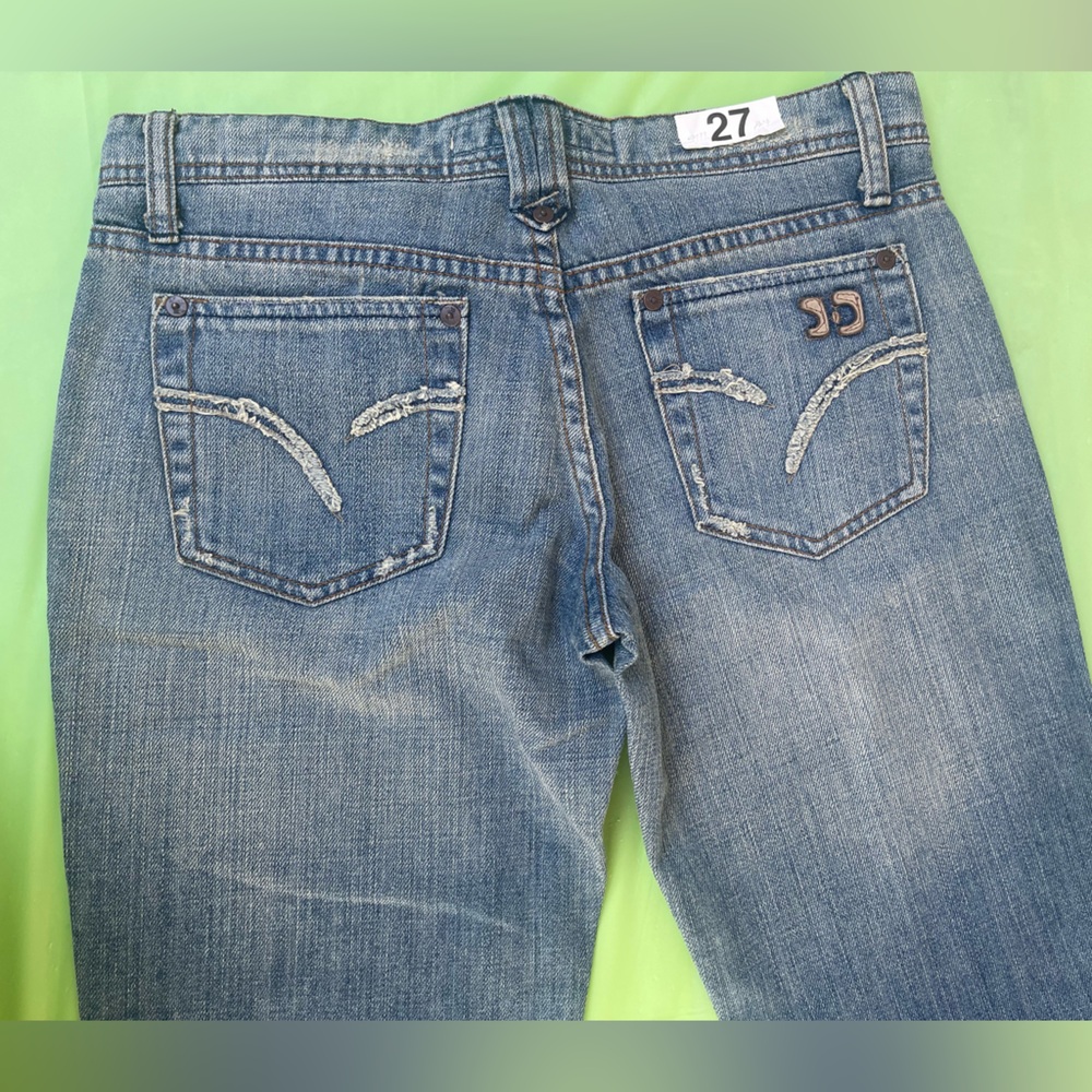 LOW RISE JOE’S VINTAGE DISTRESSED JEANS Bootcut NEW WITHOUT THE TAGS SIZE 27 - Picture 5 of 16